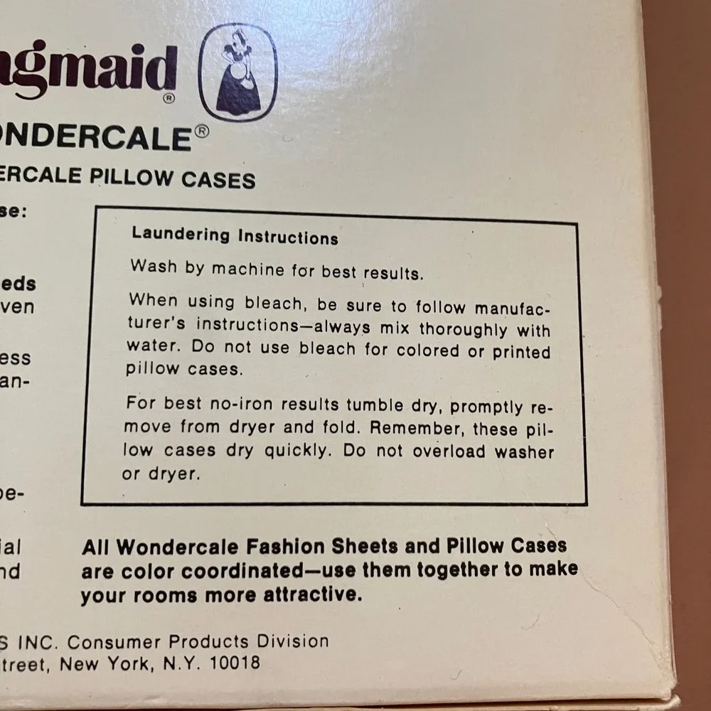 Vintage‎ Springmaid Wondercale Peignoir Pastels Yellow Pillowcases - 2 Standard